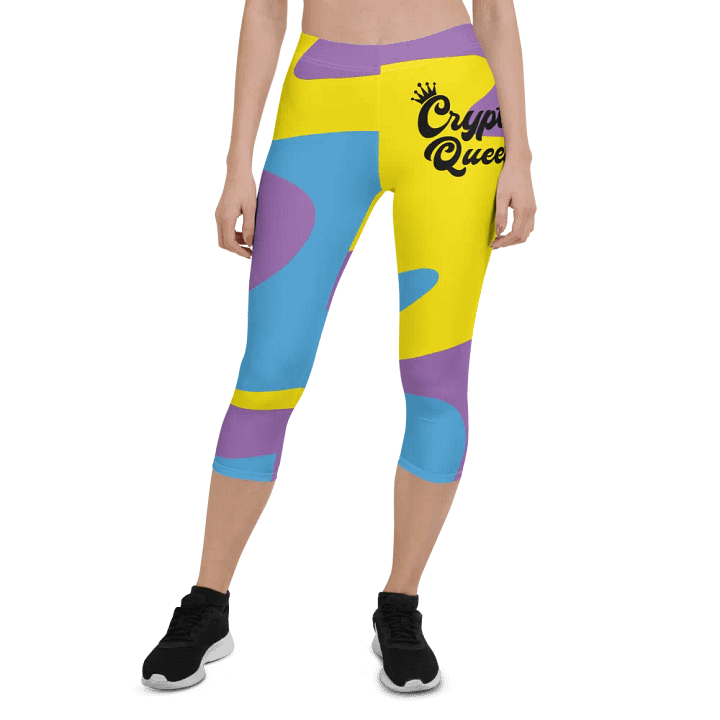 Royal Crypto Queen Capri Leggings product image (1)