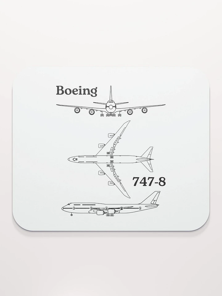 Boeing 747-8 Blueprint Mouse Pad product image (1)