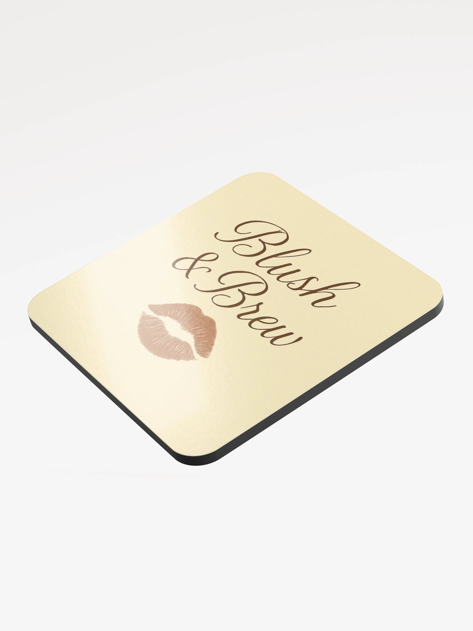 Blush & Brew Yellow Coaster product image (3)