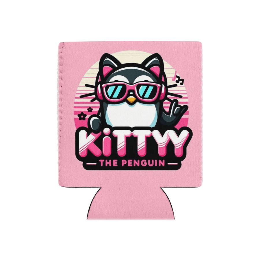 Chill in Style with Kitty the Penguin Can Cooler product image (1)