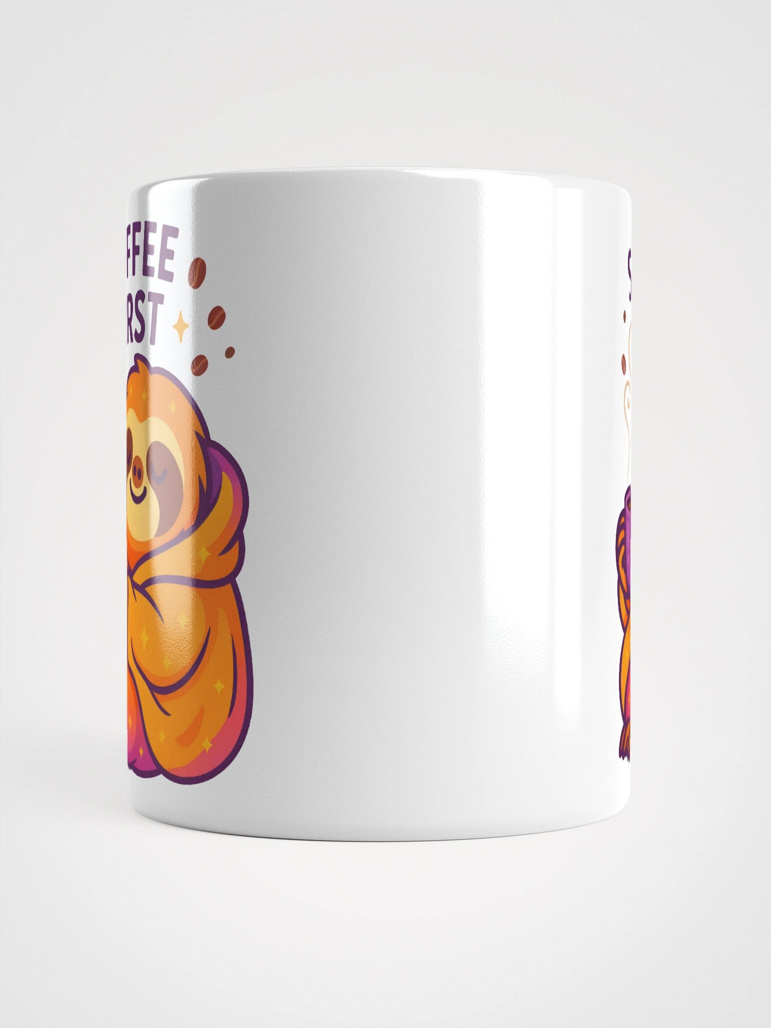 Sloffee First Coffee Mug – Funny Sloth Coffee Cup for Slow Starts and Cozy Moments product image (5)