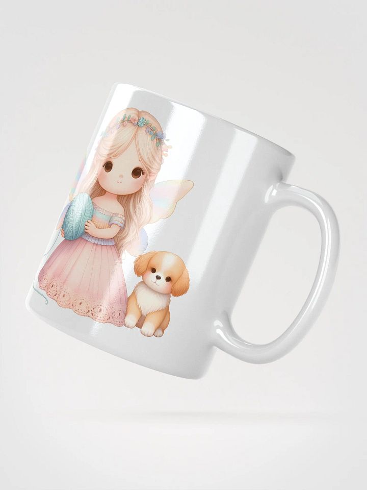 Yarn and Dogs Lover Mug 11oz 15oz Mug Cup for Yarn Lover Crochet Addict Knitting Lover product image (2)