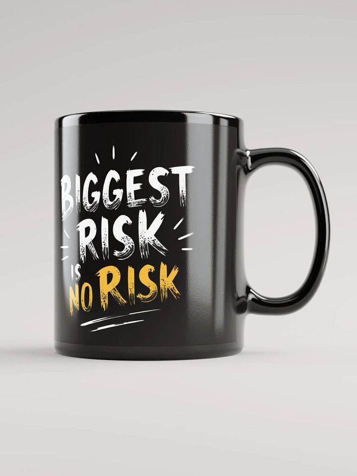 Biggest Risk Is No Risk  Inspirational Mug – Ignite Your Inner Mark Zuckerberg Boldness & Transform Your Life! product image (1)