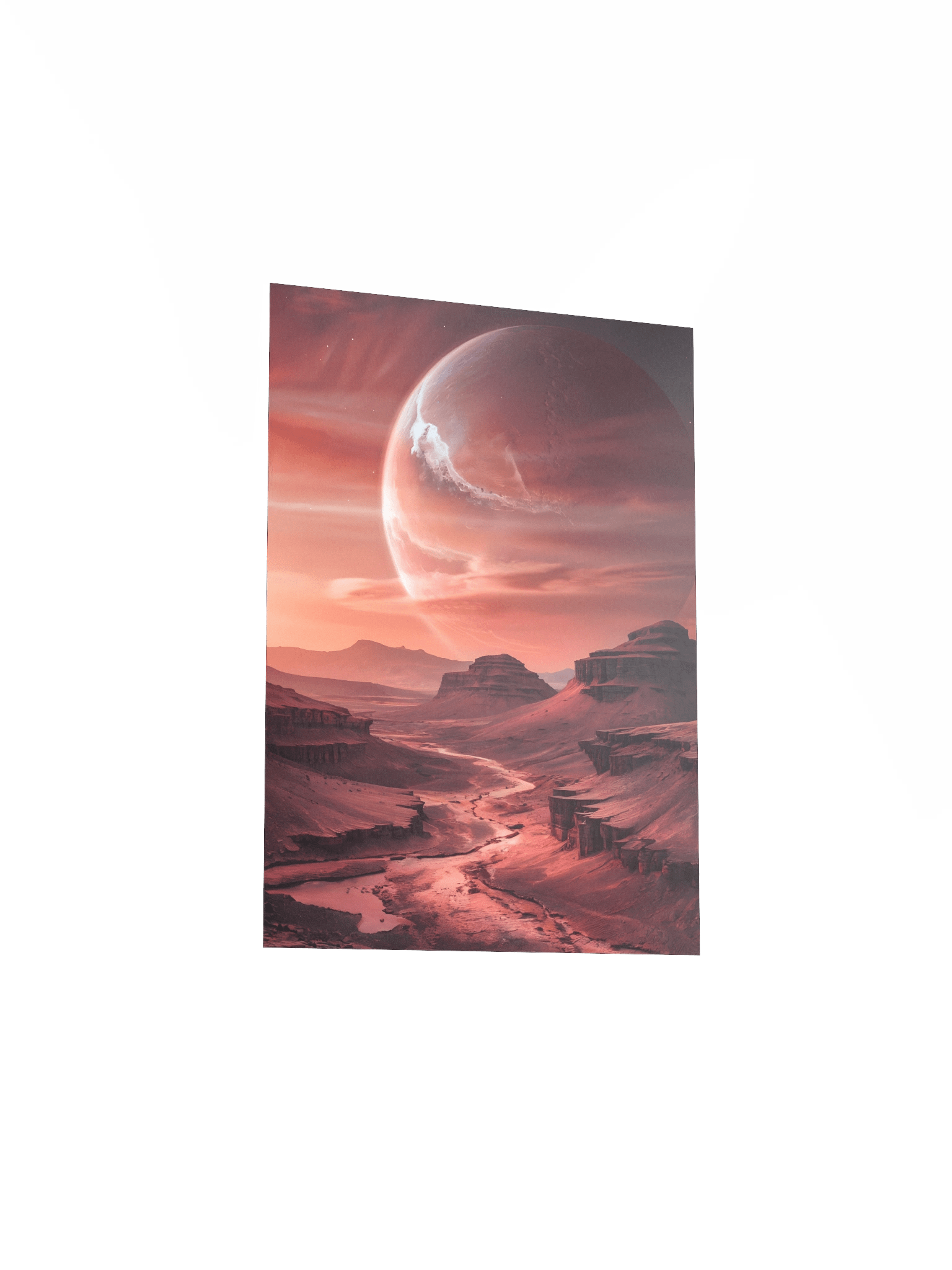 Red Planet - MARS- Landscape Poster – Photorealistic Sci-Fi Cosmic Wall Art product image (4)