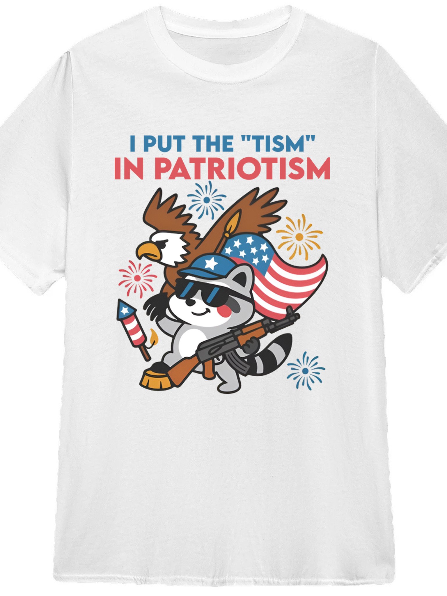i put the tism in patriotism shirt product image (1)