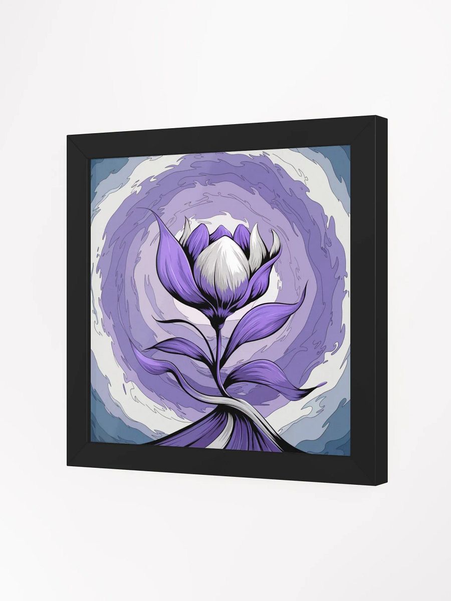 Purple and White Wall Decor - Purple and White Floral Artwork for Living Room Bedroom and Bathroom product image (2)