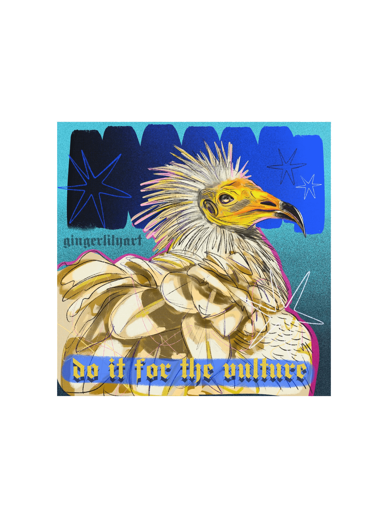 egyptian vulture print product image (1)