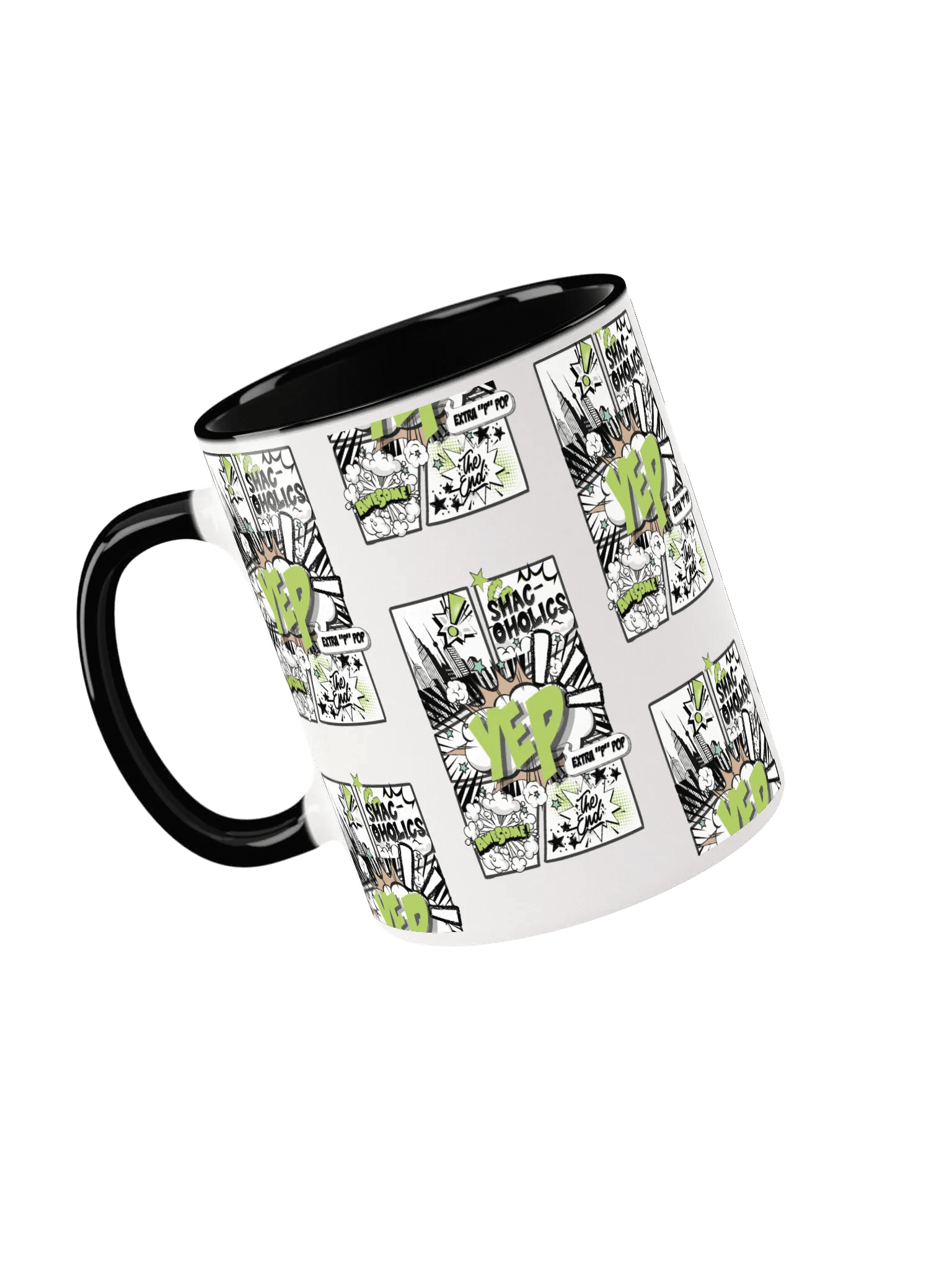 Shac-oholics Comic Blast Mug - Green 