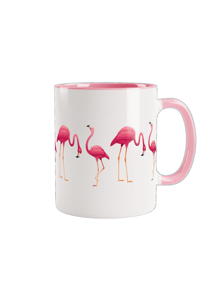 Pixelated Flamingo Parade Mug product image (1)