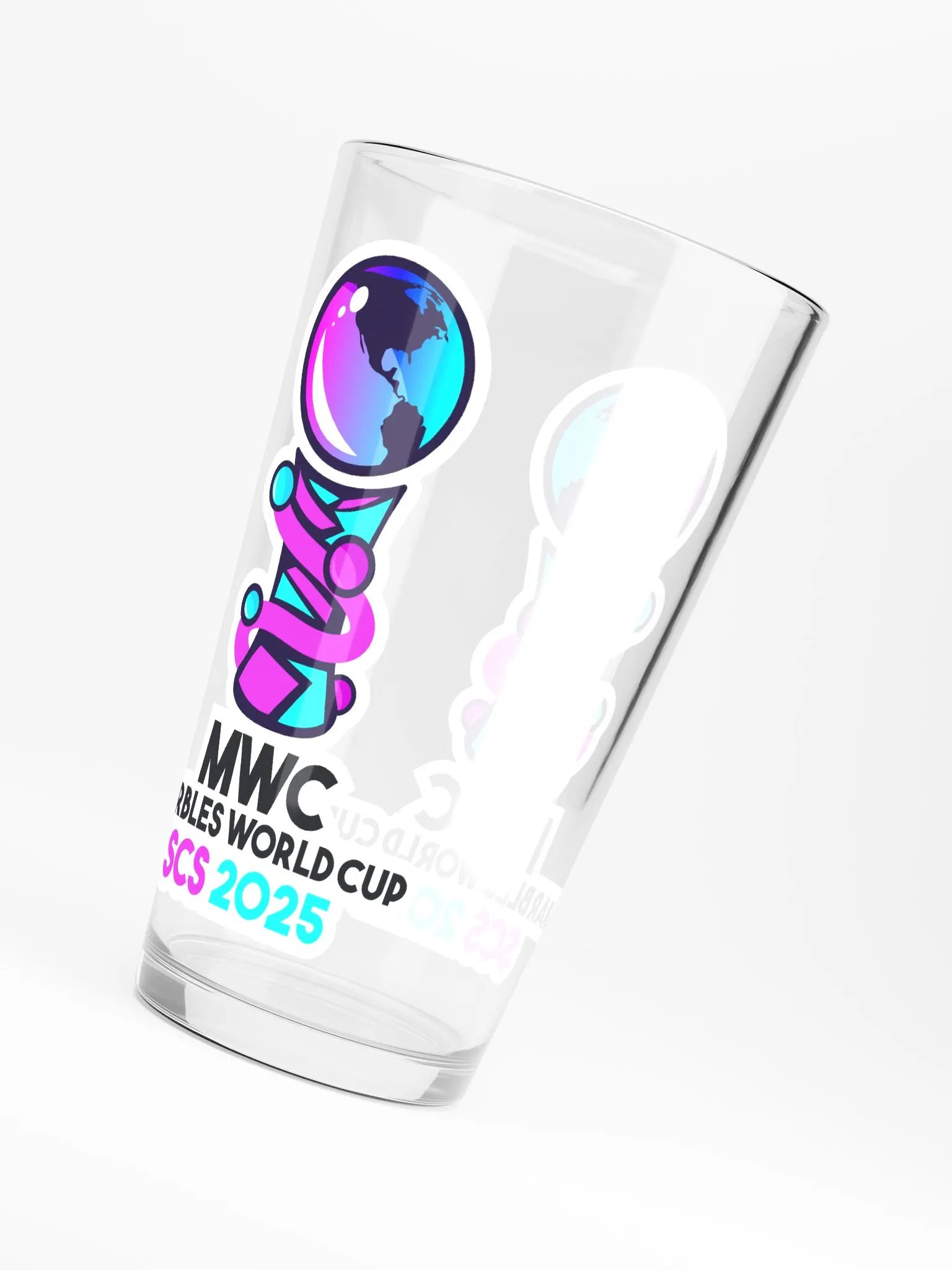 MARBLES WORLD CUP PINT GLASS product image (2)