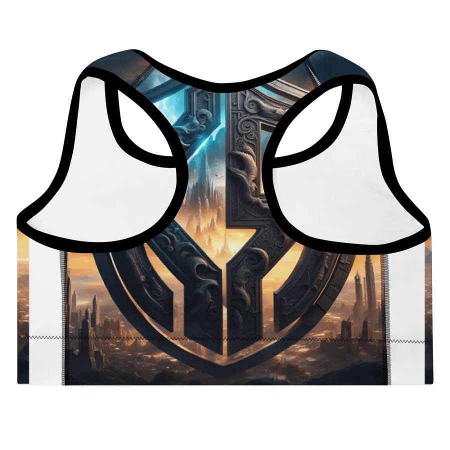 Mystic Cityscape Emblem Padded Sports Bra product image (11)