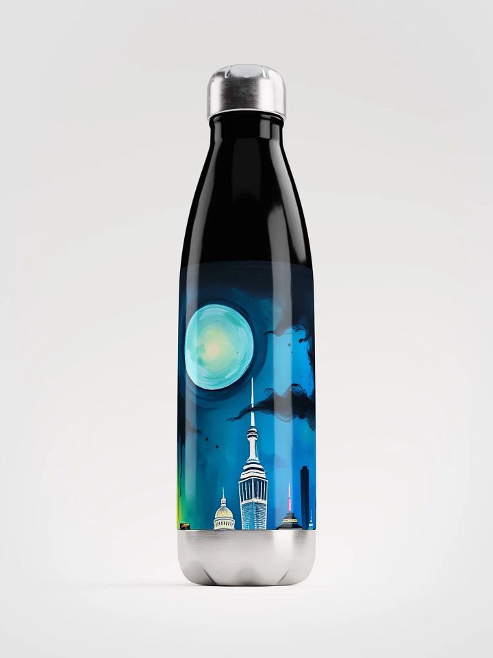 Moonlit Metropolis Stainless Steel Water Bottle product image (1)