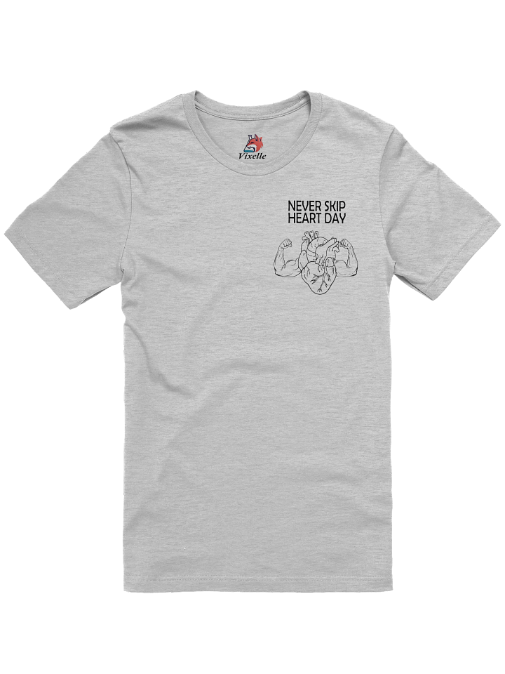 Never Skip Heart Day Unisex T-Shirt (black print) product image (1)