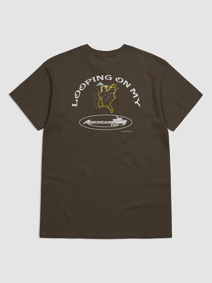 Looping On My American Tug - T-Shirt - Dark Shirt w/White Logo product image (1)