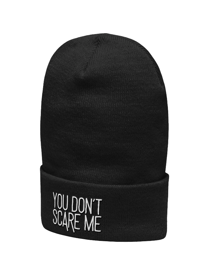 You Don't Scare Me Beanie White Thread product image (15)