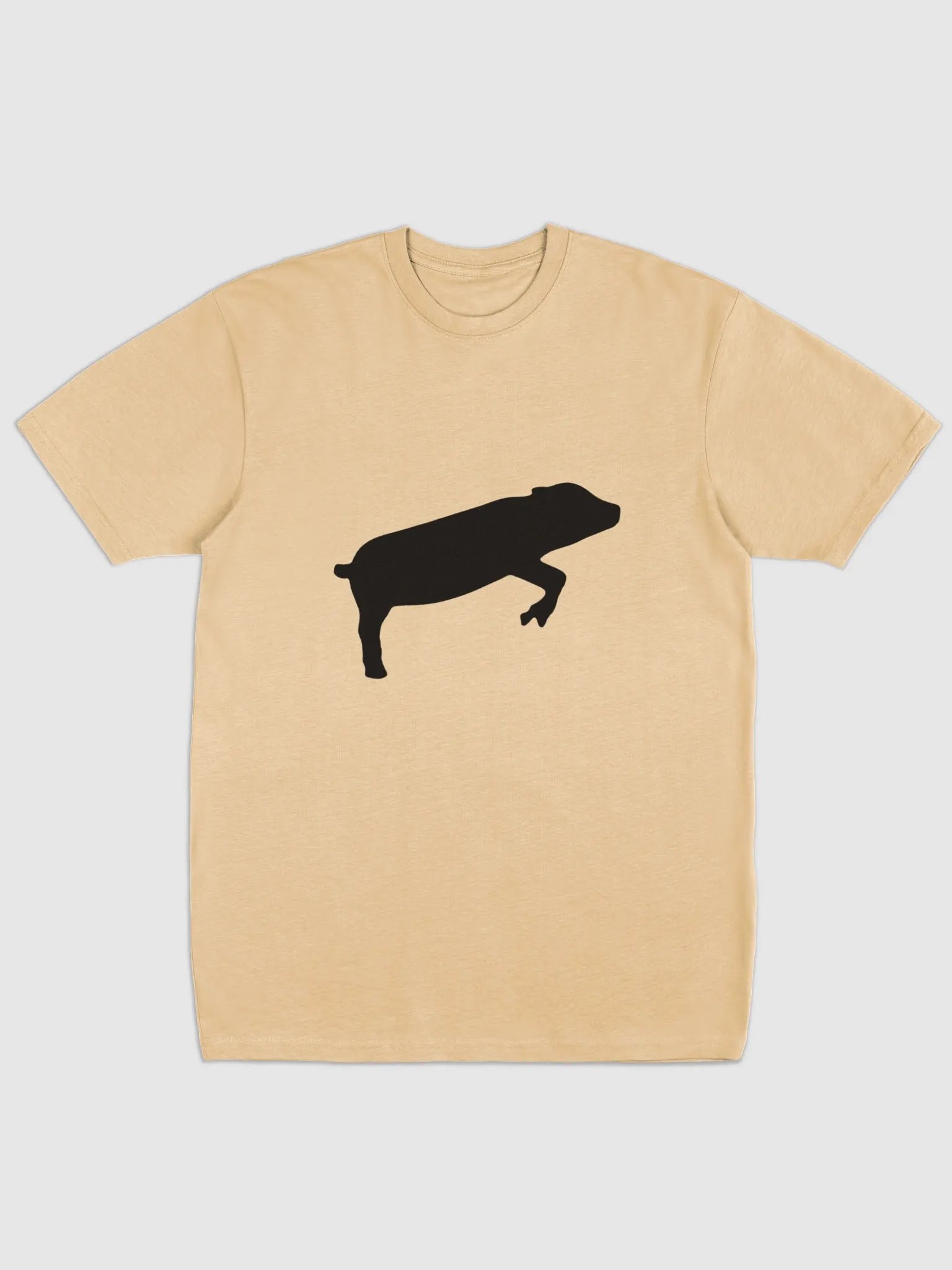 Leaping Pig BLACK (Cotton Heritage Men's Premium Heavyweight Tee) product image (1)
