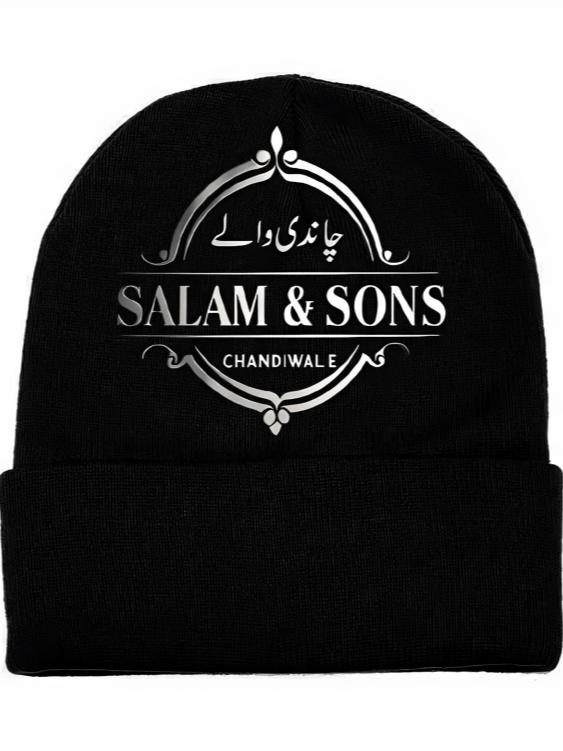 SALAM & SONS CHANDIWALE Official Black Cuffed Beanie product image (1)