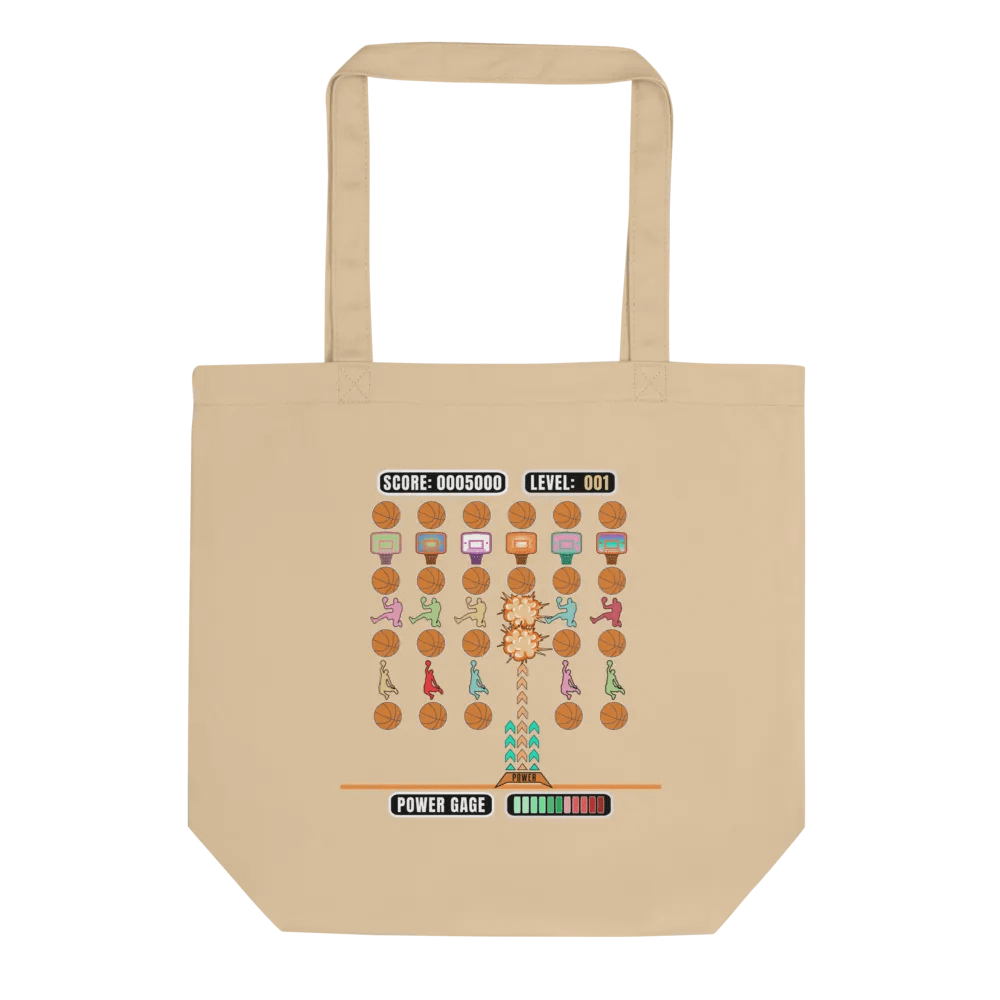 Space Gamer Basketball Hoops Madness Eco Tote product image (1)