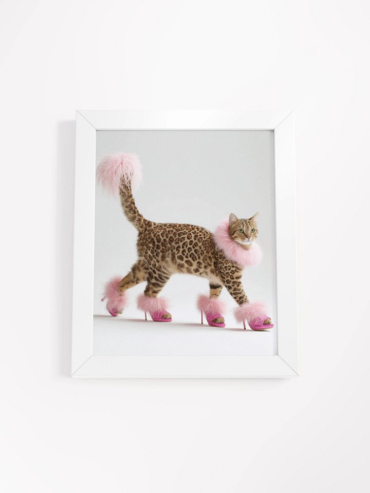 Glam Cat - Framed High-Quality Matte Poster product image (3)