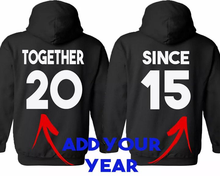 Together Since Customize HOODIES Couples Matching Set Best Gift For Valentines D product image (1)