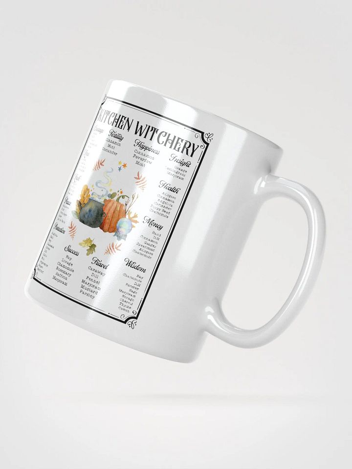 Kitchen Witchery Spell & Potions WHITE GLOSSY MUG - Witchy, Kitchen Witch, Magic Kitchen Gift product image (2)