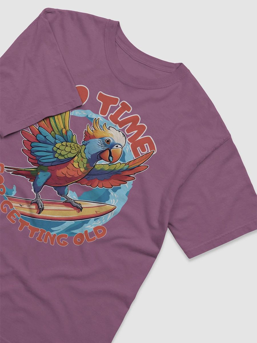 No Time For Getting Old Funny Parrot Surfing T-shirt product image (30)