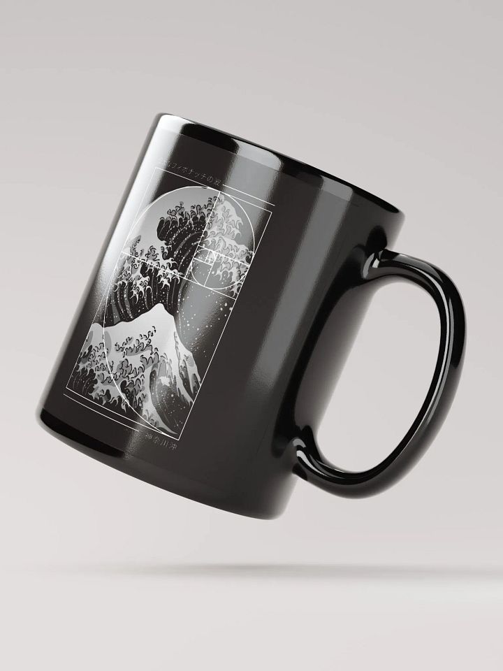 The Great Wave of Fibonacci Spiral - Modern Mug product image (3)