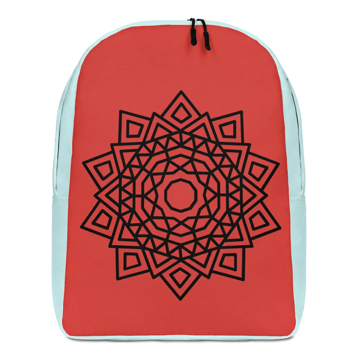 Mandala Red and light blue Backpack product image (1)