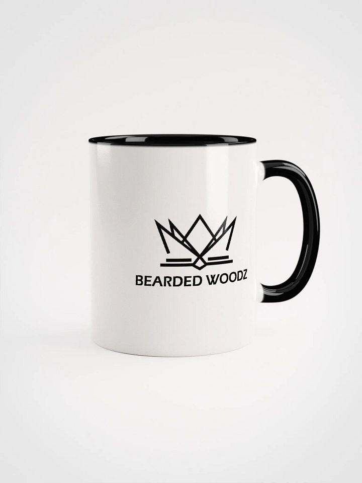 Bearded Woodz Ceramic Mug (Colored Handle & Inside Mug) product image (1)