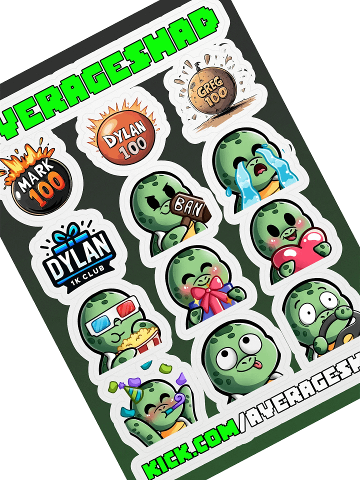 AvShad KICK Sticker Pack 01 product image (1)