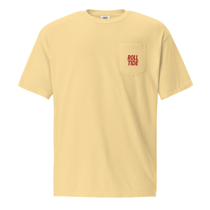 Bold Red 'ROLL TIDE' Pocket Tee product image (4)
