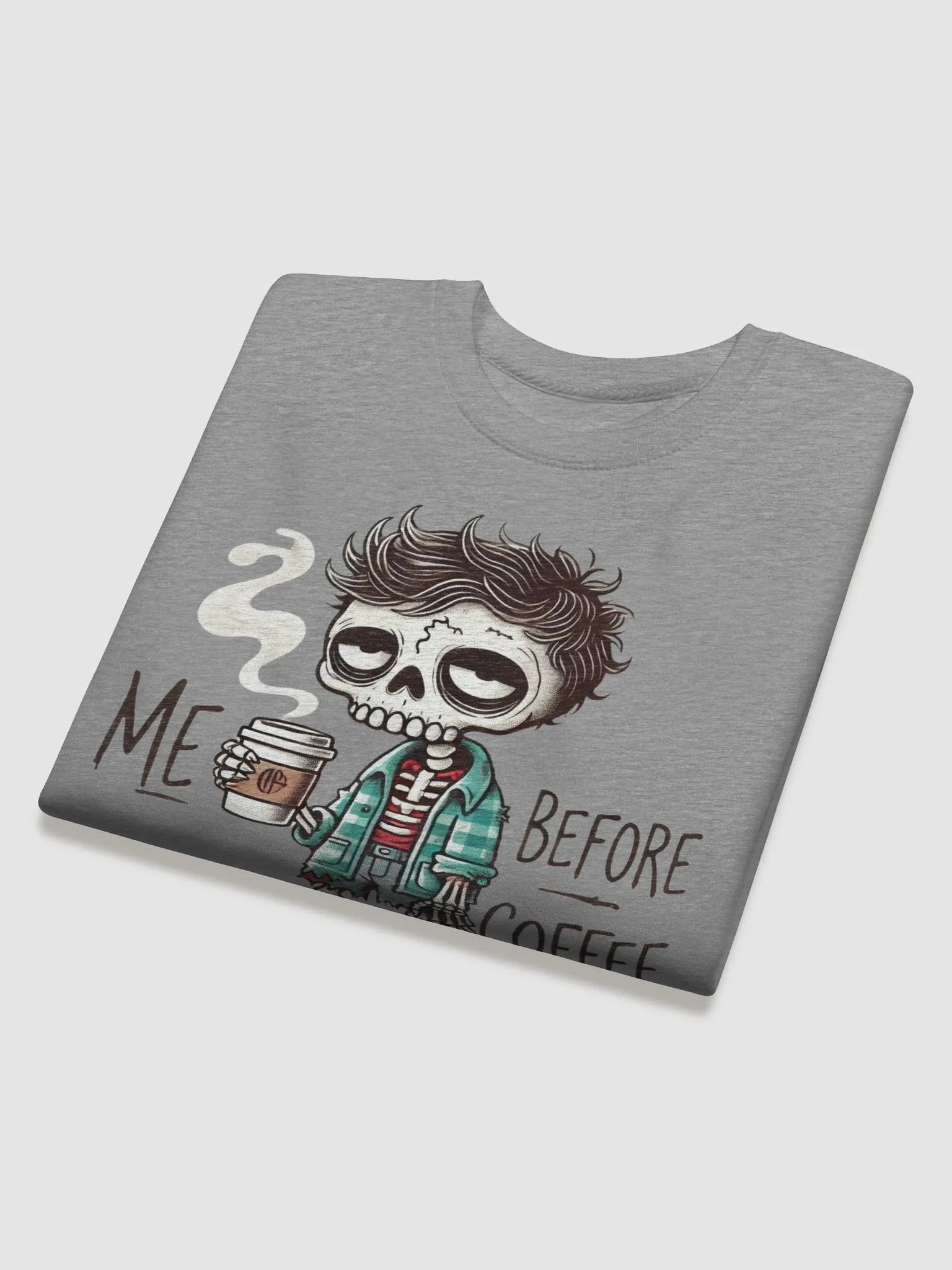 Me Before Coffee - Zombie Dude Sweatshirt product image (17)