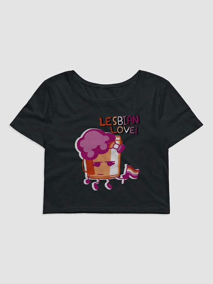 Paint Bucket Lesbian Love Crop Tee product image (1)