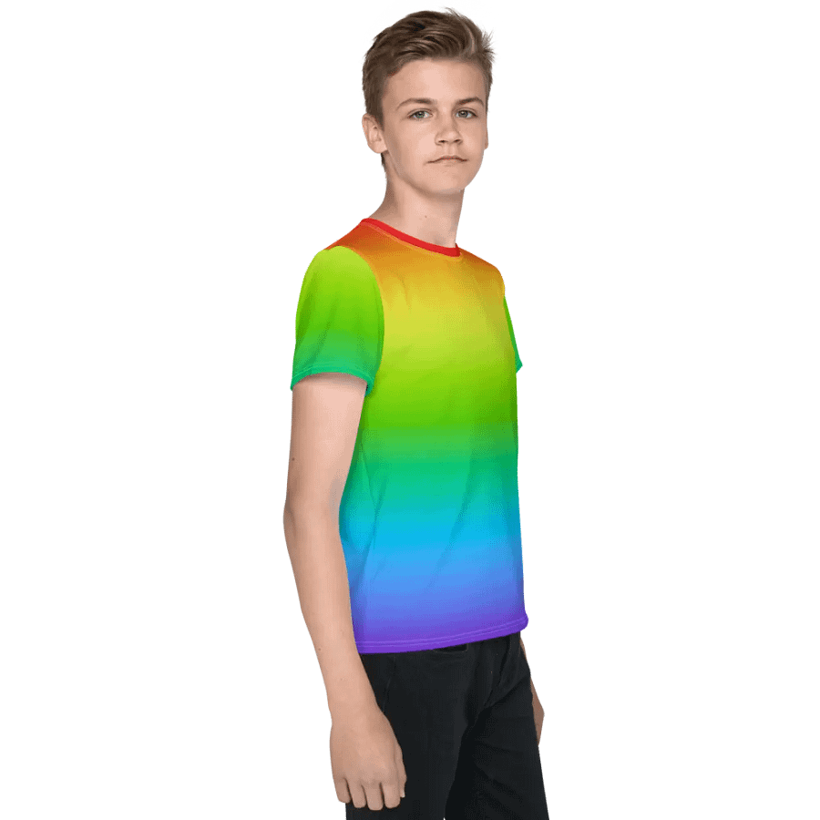 Rainbow Youth Crew Neck T-Shirt product image (4)