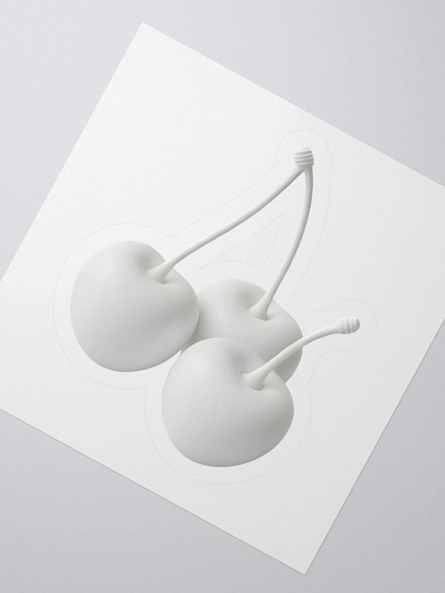 White Cherry Cherry Cherries Sticker product image (5)