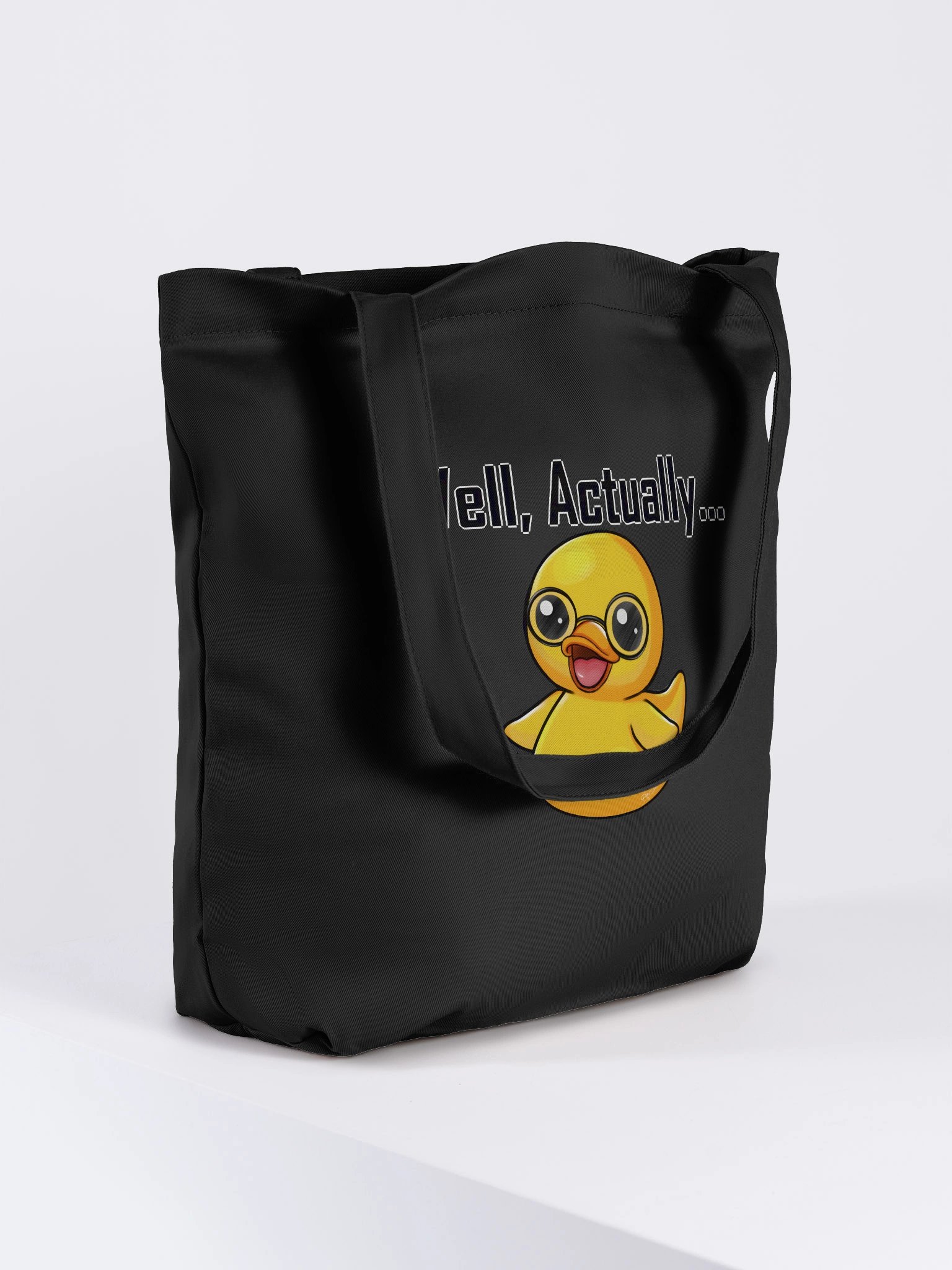 Quirky 'Well, Actually...' Duck Tote Bag product image (7)