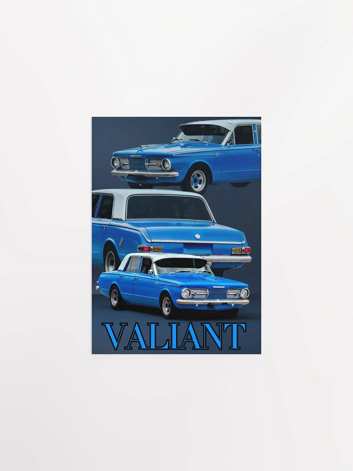 Vintage Blue Car Poster product image (2)