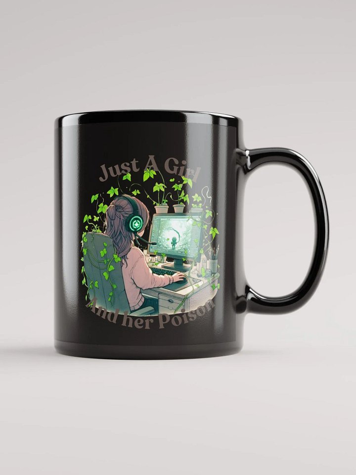Just a Girl Ceramic Mug- Black product image (1)