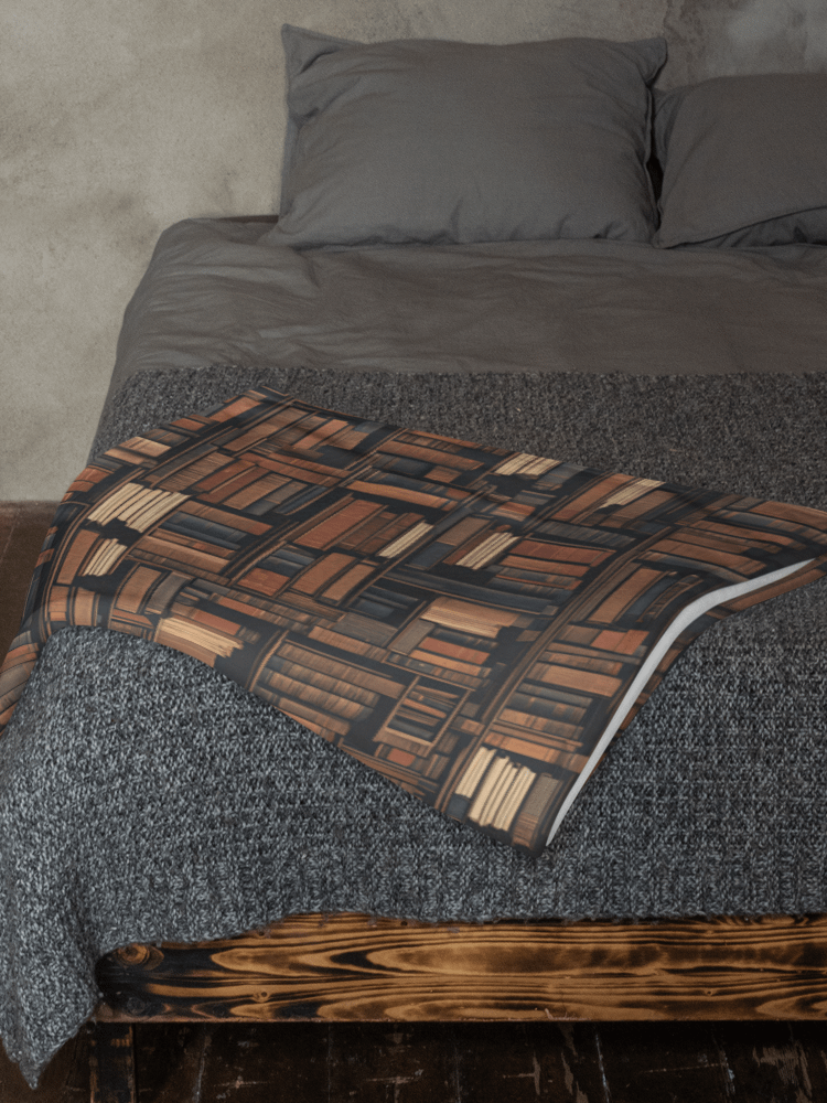 Bookshelf Pattern Throw Blanket product image (5)