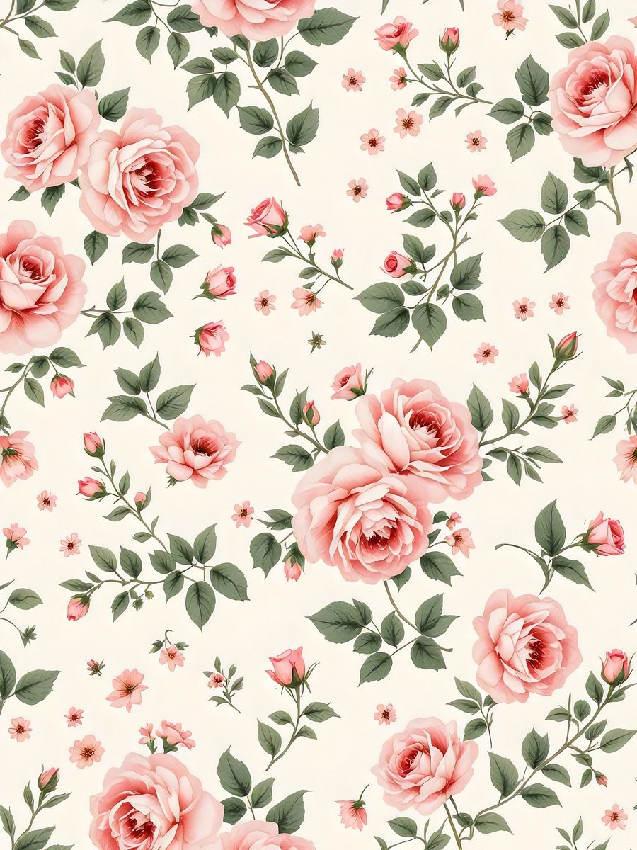 15 Pink Flowers Pattern wallpaper Clipart - Digital Collection for Creative Projects and Decor product image (6)