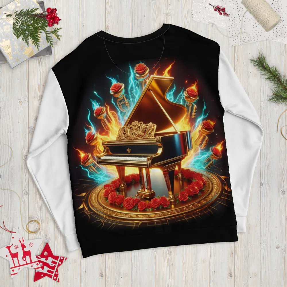 Flaming Grandeur Piano - Unisex Sweatshirt #24 product image (9)