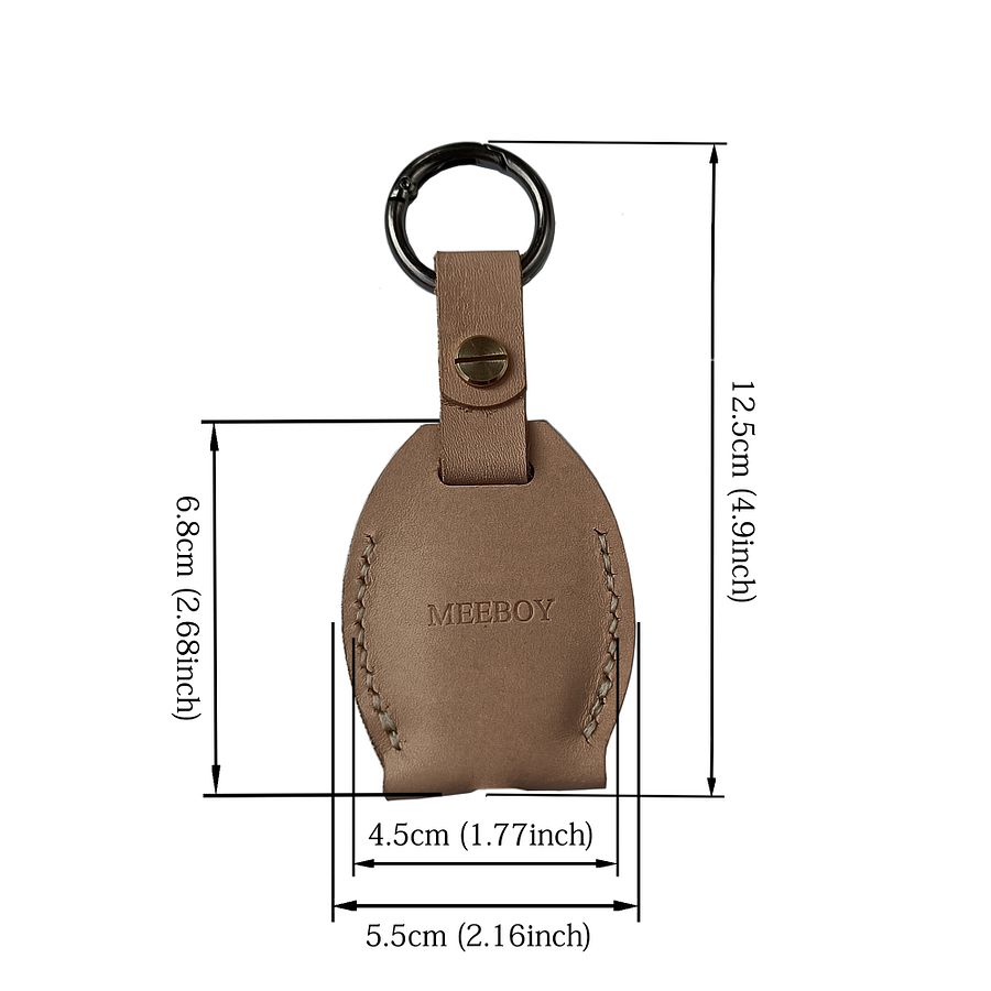 Handmade Key chain Leather Protective Key Holder Large Capacity Protective Case Key sleeve key fob case product image (2)