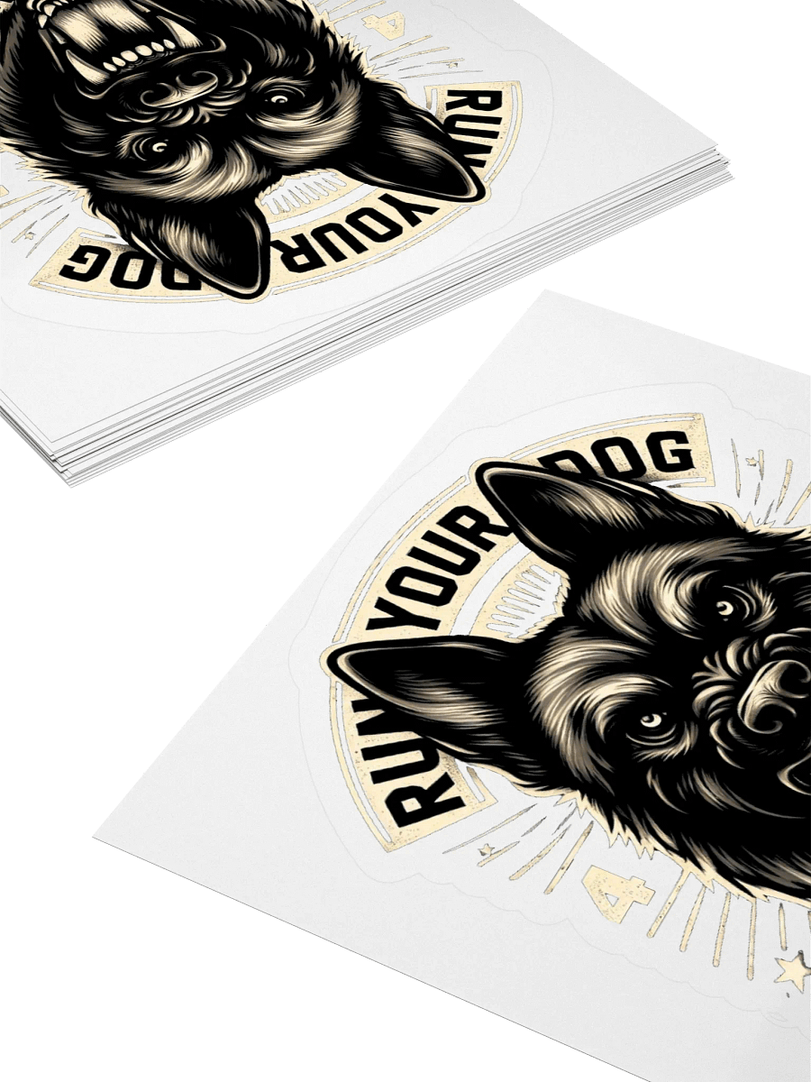Run Your Dog, Not Your Mouth K9 Sticker product image (4)