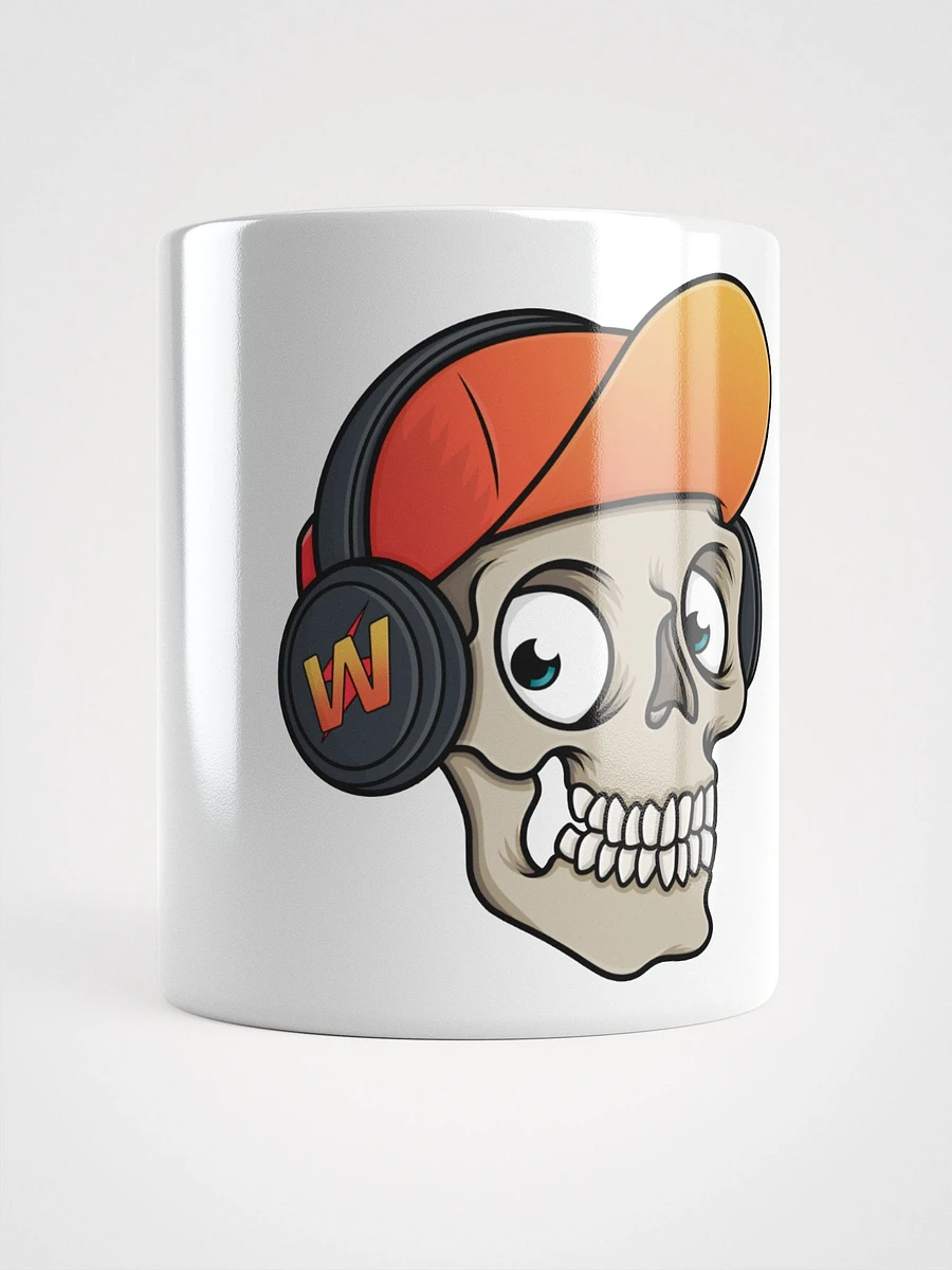 Woolfener Skull Logo White Glossy Mug product image (5)