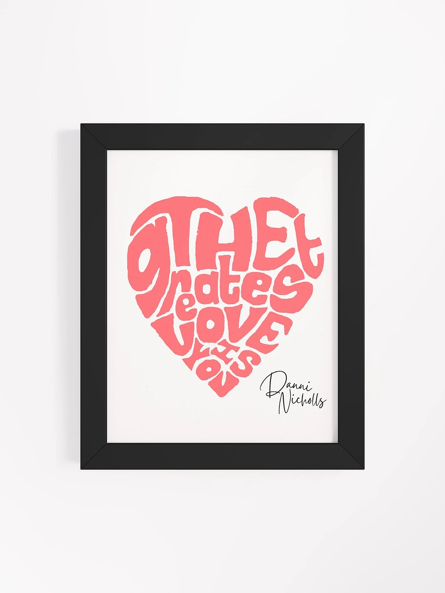 Framed Lyric Heart Poster product image (4)