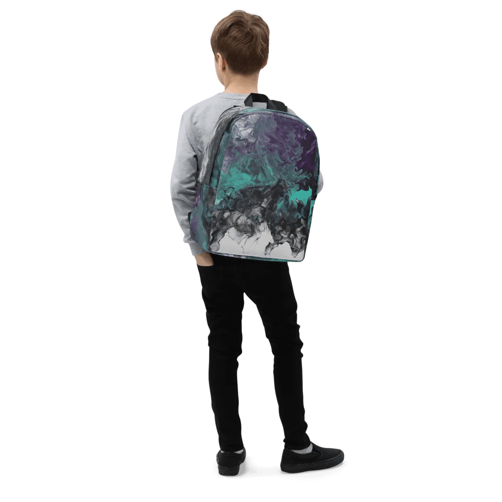 Acrylic Pour Printed Backpack- Original FCCA Design product image (6)