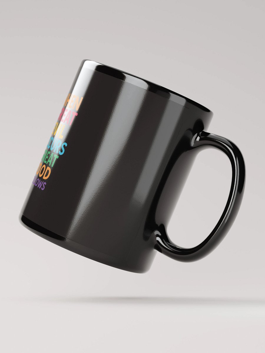 Great Good Follows” Inspirational Black Mug – Nichiren Buddhism Quote for Inner Strength product image (4)