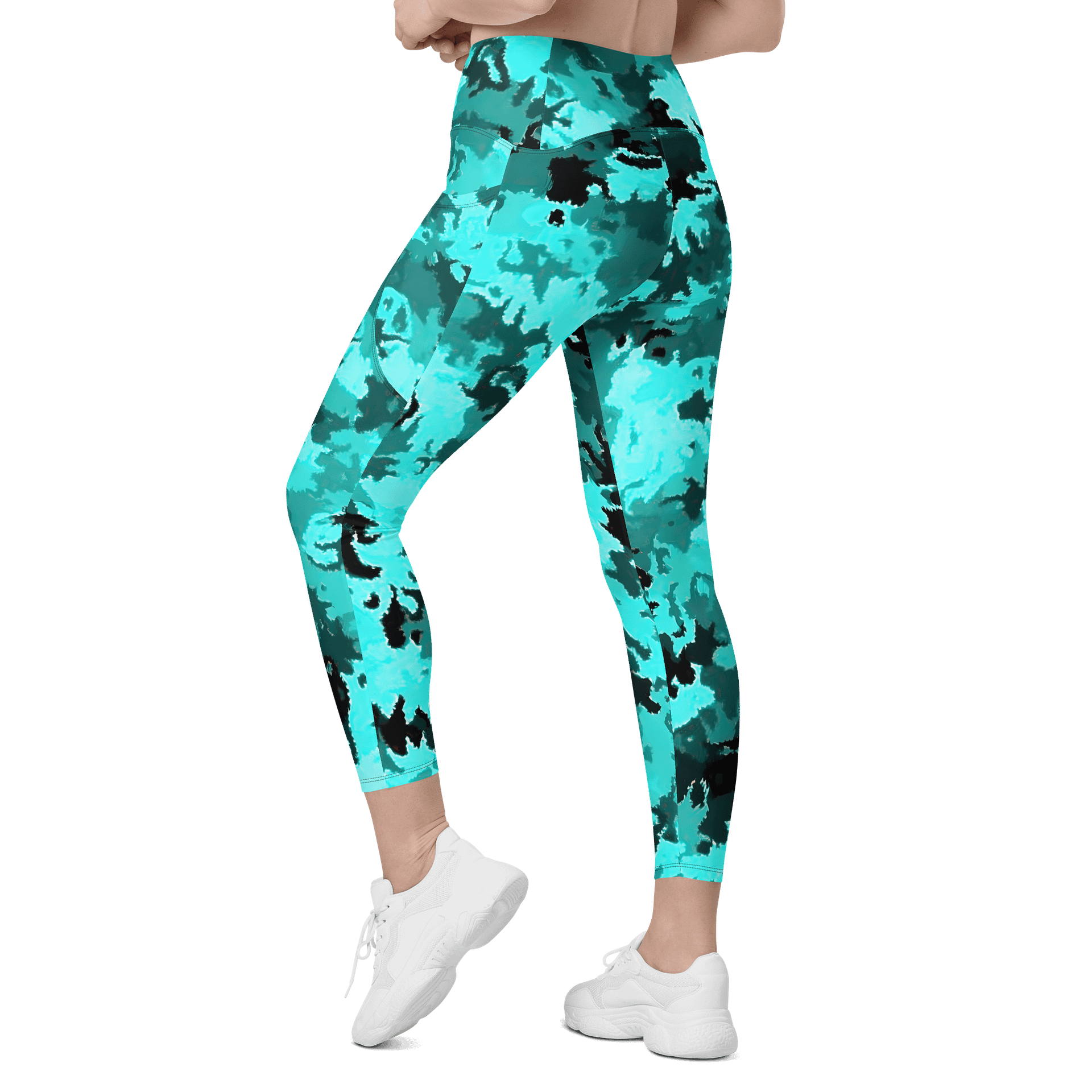 Teal Leggings with Pockets product image (7)