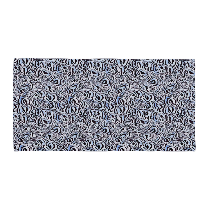 Blue Black Snake Pattern Towel product image (1)