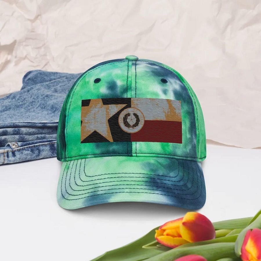 "Texas" Embroidered Tye-Dye Hat product image (5)